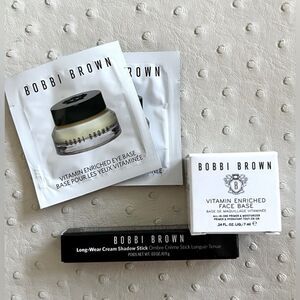 Bobbi Brown Vitamin Enriched Face Base Mini Size/ Cream Shadow Stick Bundle, NWB